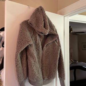 Teddy jacket gray size medium
